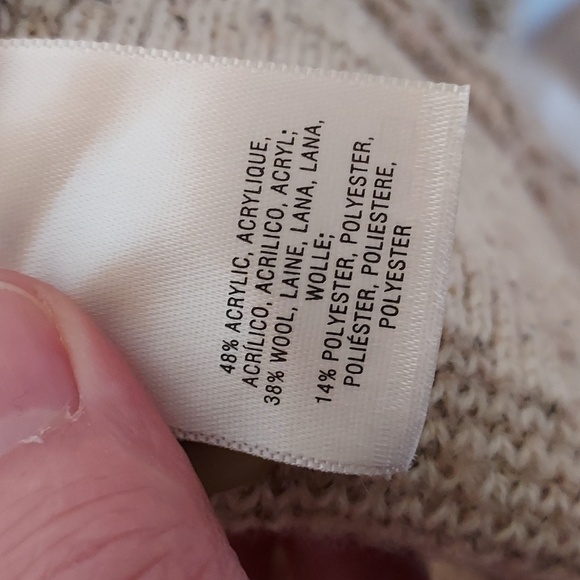 Rosie Neira   Anthropology Women's Cardigan Wool Blend Tan Textured  Lagenlook S - Picture 11 of 13